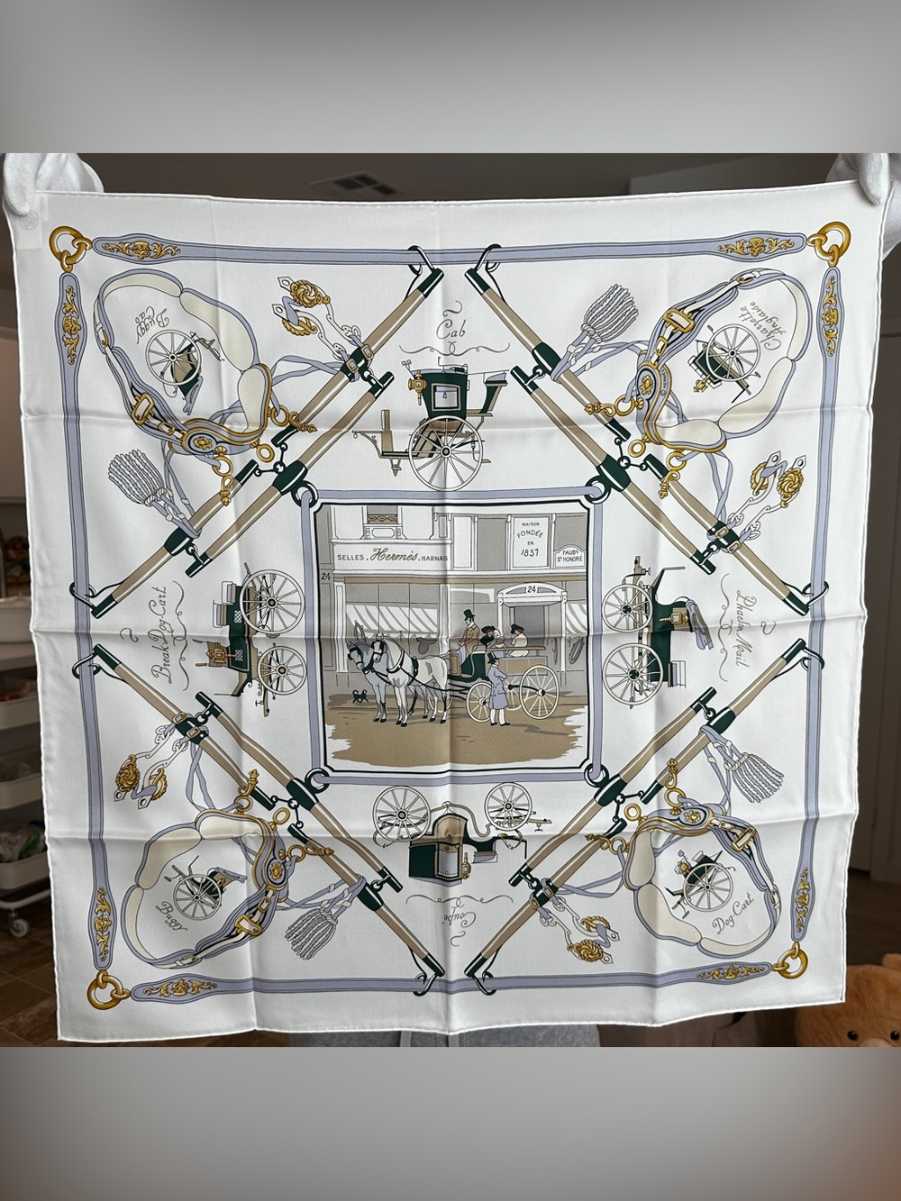 Hermes Palonniers scarf 70
